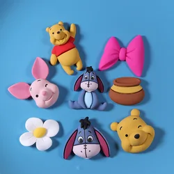 8pcs/set Disney Winnie The Pooh Cartoon Resin Flatback Model Jewelry Accessories DIY Handmade Crafts Couplw Charm Birthday Gift