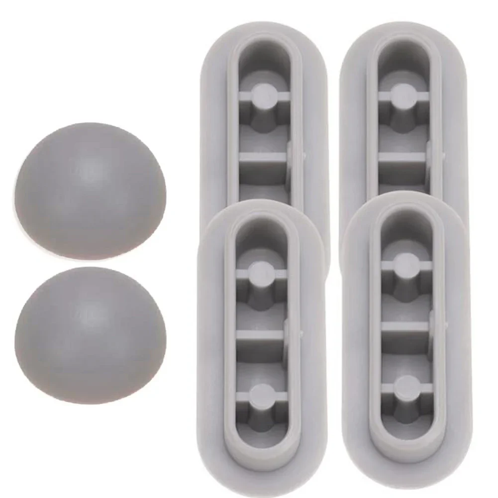 6 Pcs Toilet Lid Plastic Antislip Gasket Toilet Seat Shock-Proof Buffers Cushion Rubber Pad Cover Bumper Shock Bathroom Fixtures