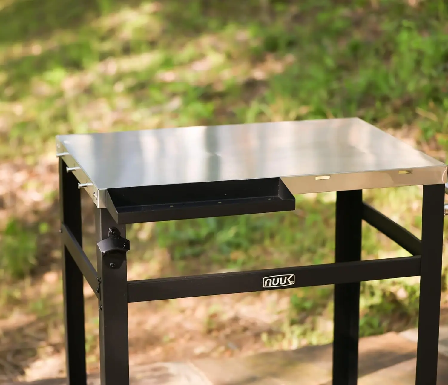 Table roulante à double étagère en acier inoxydable, chariot de salle à manger d'extérieur, travail commercial de préparation des aliments dans la cuisine, 20 po x 30 po