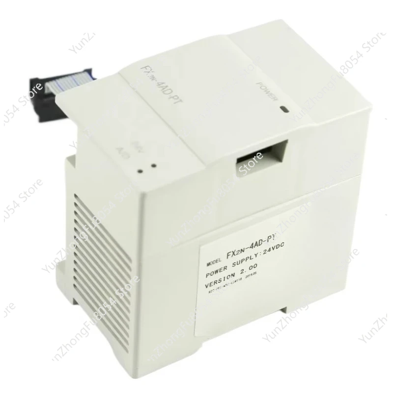 FX2N-4AD-PT PLC Expansion Module Programmable Controller Analog Output Module Ver 2.0 24VDC with Cable