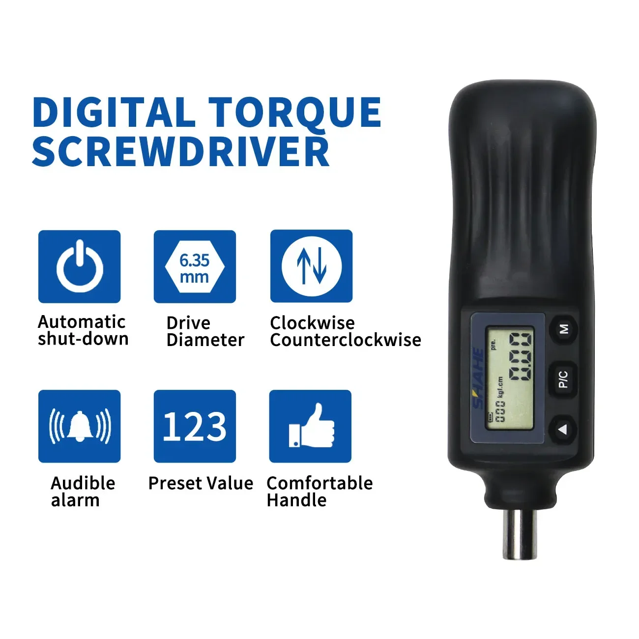 SHAHE Digital Torque Screwdriver, 1/4\