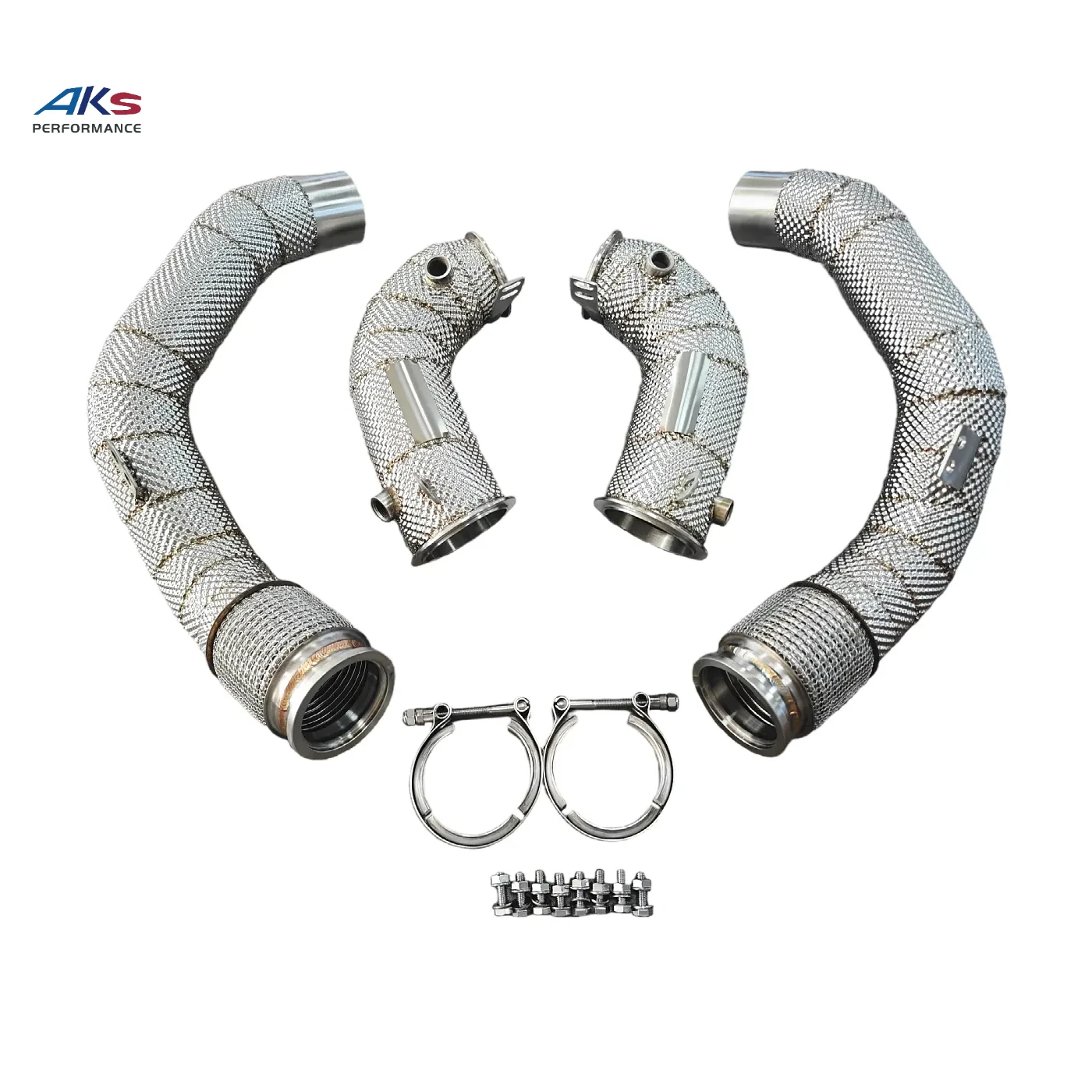 

AKS HeatShield Downpipe For BMW M5 F90 S63 Engine Downpipe
