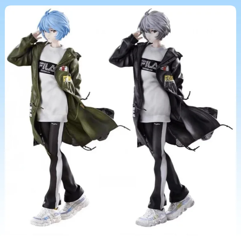 

24cm Hobbymax Rei Ayanami Radio EVA Figure Part 2 Trench Coat Original Color PVC Anime Collectible Model Statue Toys Doll Gifts