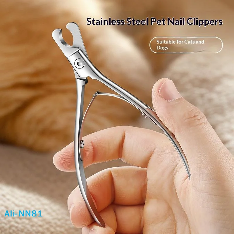 【N】Pet Professional All Steel ﻿Dog Cat Nail Clippers Trimmer Durable Blades Sharp Safe Cat Dog Grooming Tool