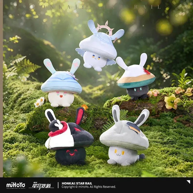 [Genuine] miHoYo Game Honkai Star Rail Rabbit Mushroom Series Pendant Anime Model Accessory Cartoon Keychain Cosplay Xmas Gifts