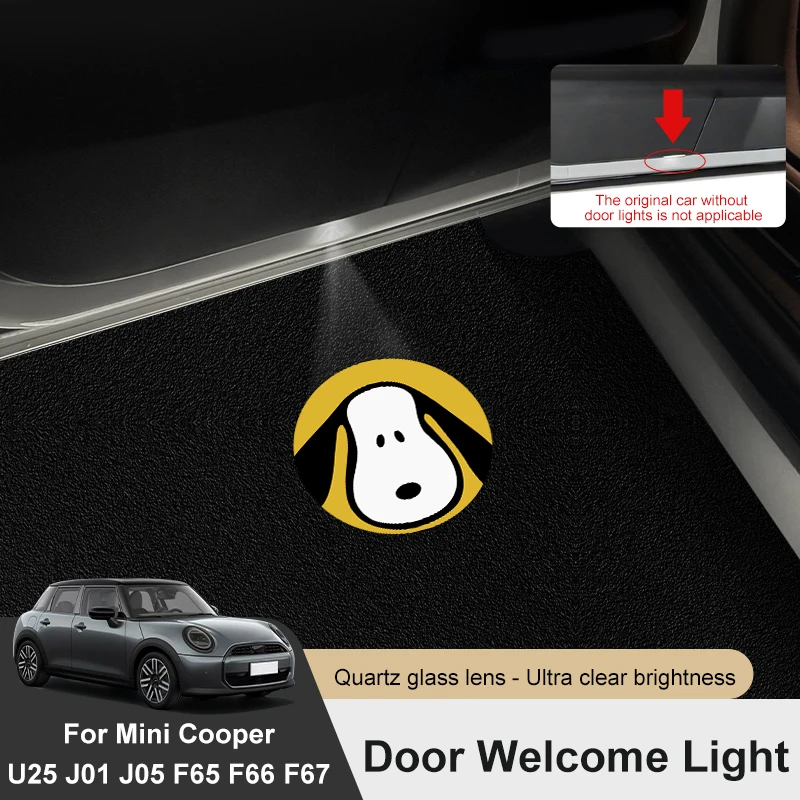 

For Mini Cooper J01 J05 F66 F65 U25 F67 2024 2025 Car Door Welcome Light Laser Projector Car Courtesy Decor Lamp Accessories