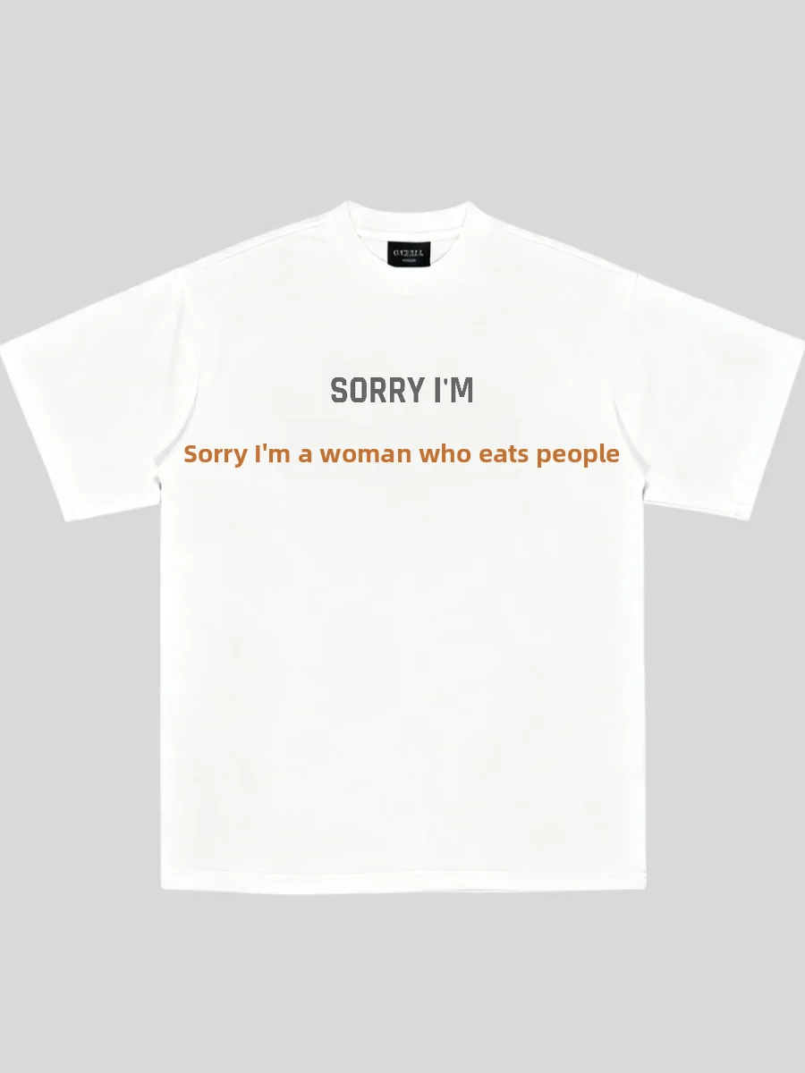 Pure Cotton Short Sleeve T-Shirt Men Women Couples Fun Surname Joke Words Printed Casual Breathable Comfortable All Seasons