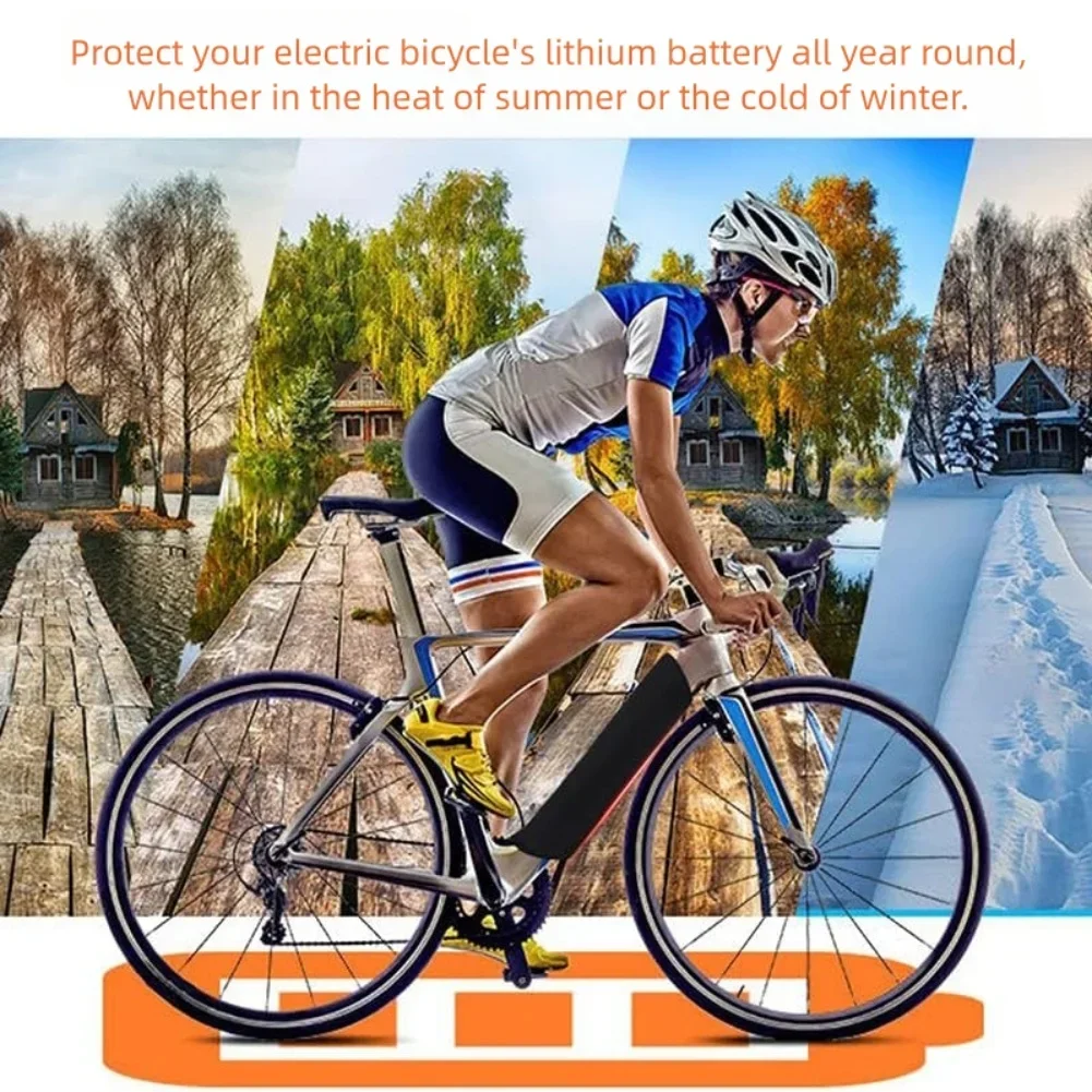 Bicycle Dust Cover Weatherproof Electric Bike Battery Cover Protects Against Dust Rain Cold Bicycle Protective Gear view 6