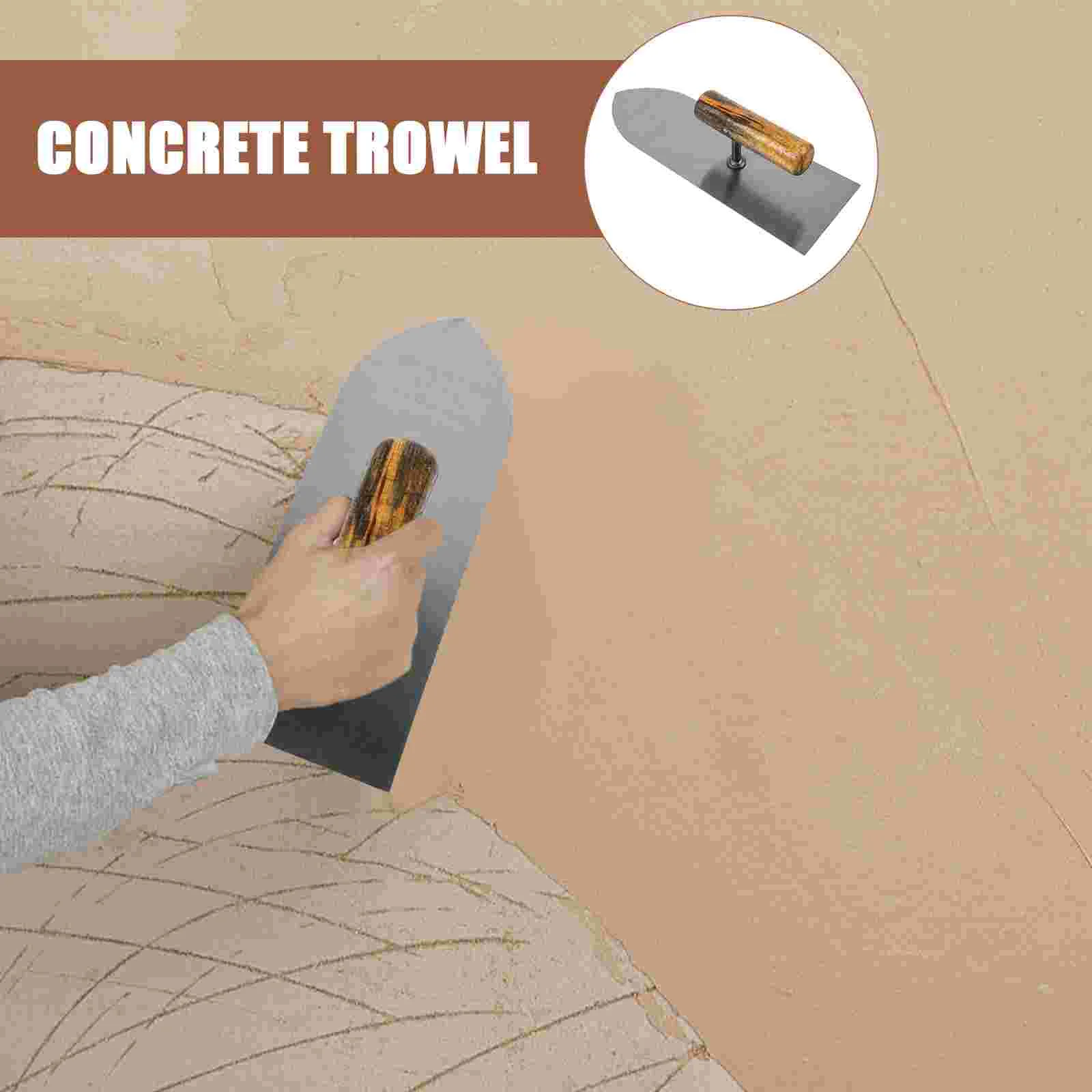 Scraper Tool Trowel Garden Trowels Hand Masonry Pointed Wood Handle Concrete