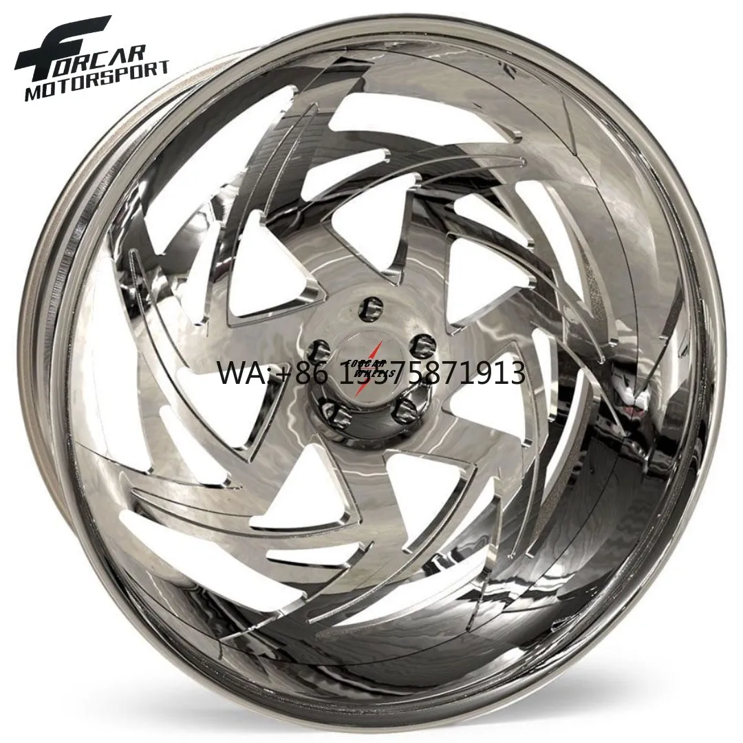 

Two-Piece Forcar Factory Customized Big Capacity Deep Concave 16 17 18 19 20 21 22 23 24 Inch Alloy Forged Wheels Rims
