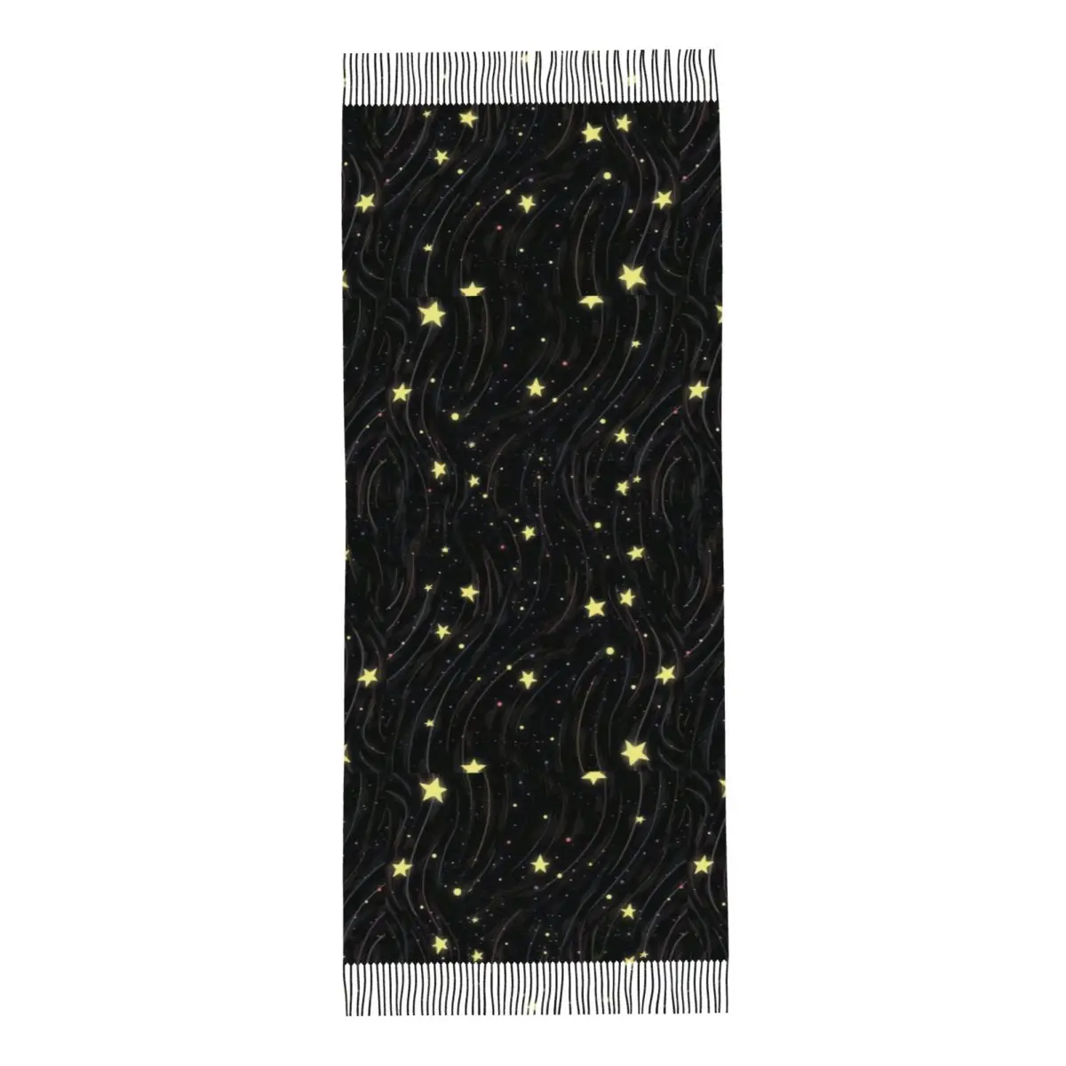 Constellation Star Clusters Galaxies Halloween Scarf Tassel Scarves Women Soft Warm Shawls and Wraps Long Fall Winter Shawl Wrap