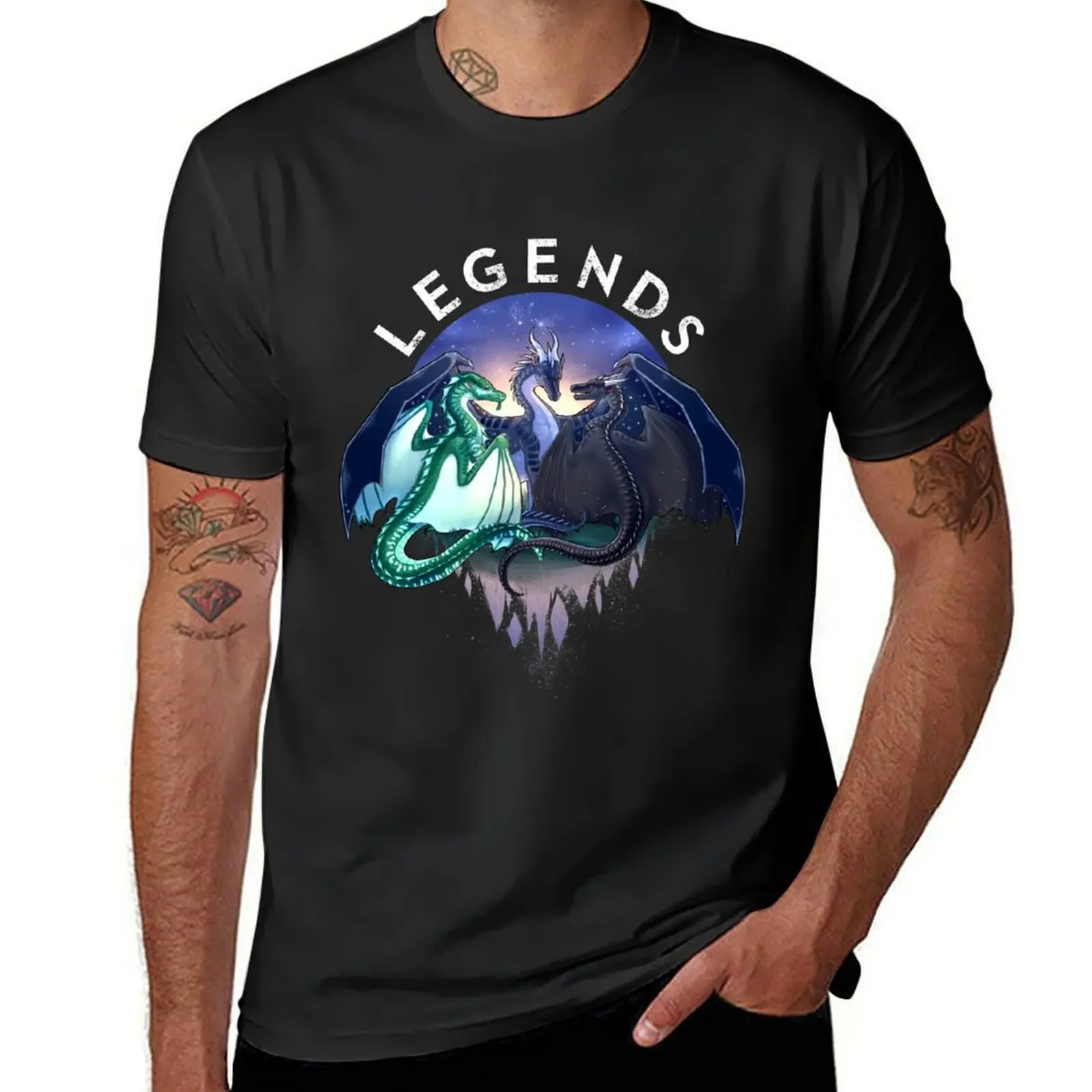 Wings of Fire - Legends - Fathom, Darkstalker, Clearsight T-Shirt Blouse customizeds plain white t shirts men