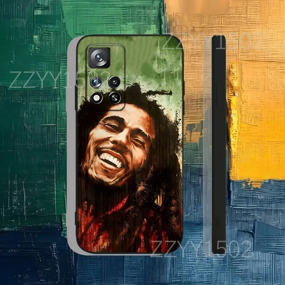 حافظة هاتف Bob Marley Rasta Lion لهاتف سامسونج S25، S24، Ultra، S20، S30، Plus، S22، S23، Ultra، Plus، 5G سيليكون أسود ناعم #2