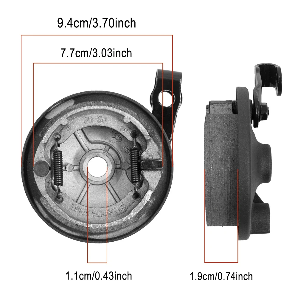 Original Front Wheel Drum Brake Electric Scooter For Ninebot Max G2 D28J KickScooter Front Wheel Brake Pad Replacement Parts