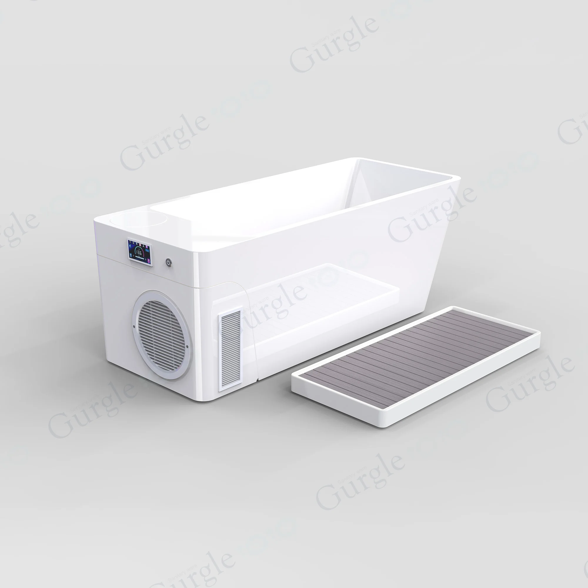 

Sports Recovery Ice Bath Tub Wifi APP Control Acrylic Cold Plunge All in Bathing Athlete Spa Bathtub