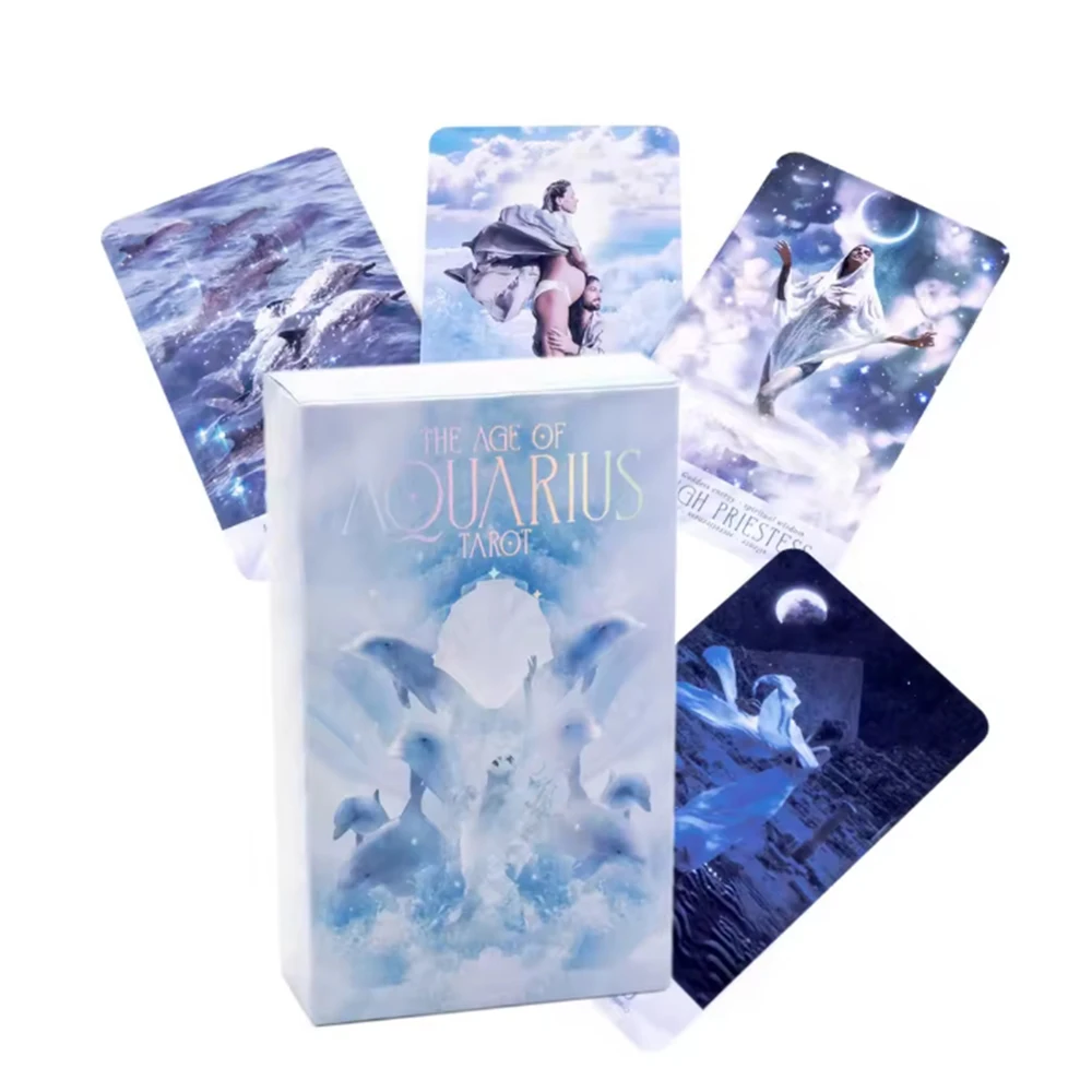 Adivinación, la era del Acuario, baraja de Tarot, baraja de cartas de Tarot milagrosas, tarjeta de oráculo