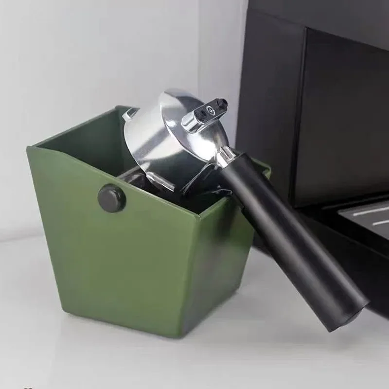 Household Coffee Grounds Bucket ABS Bar Counter Coffee Grounds Powder Storage Box Desktop Anti Slip Coffee Ground Knock BoxZI742
