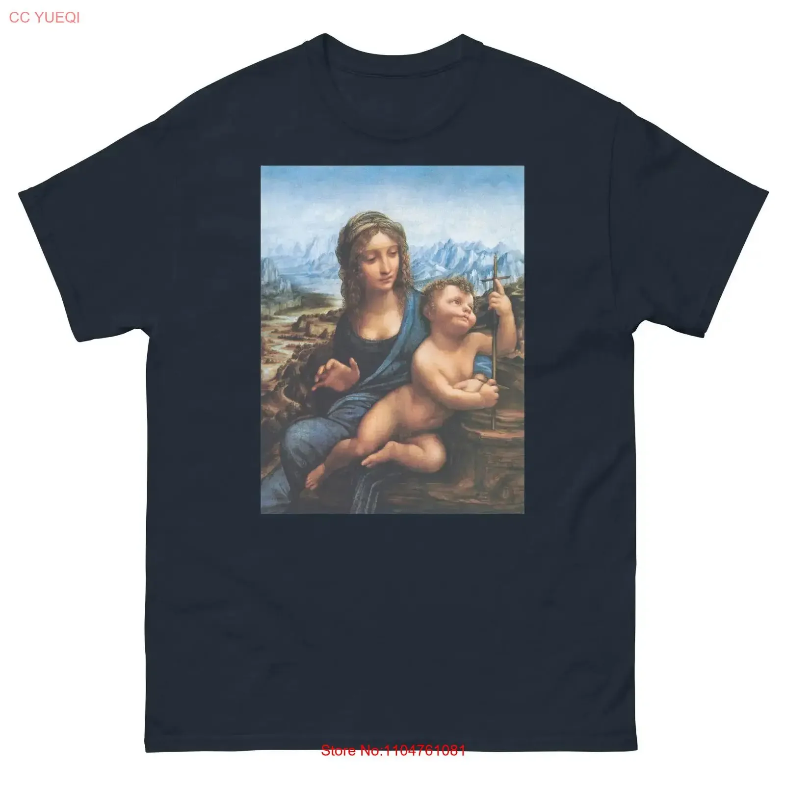 Madonna Yarnwinder Da Vinci Vintage T Shirt Renaissance Art  vintage Washed designer clothes Breathable streetwear Comfortable