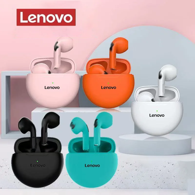 Original Lenovo Air Pro 6 auriculares TWS 9D HIFI auriculares Bluetooth música auriculares para IPhone Android inalámbricos Pods auriculares