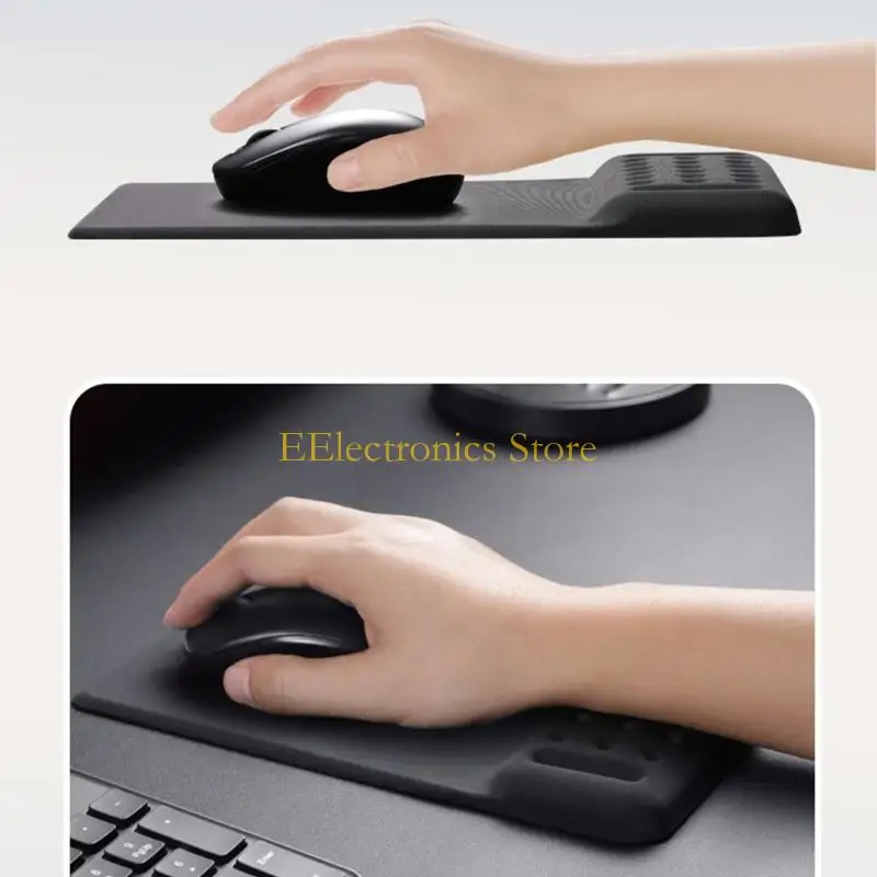 

B03C AntiSlip Rubber Base Keyboards Wrist Rest Mouse Pad Ergonomic Fit Programmers Designers
