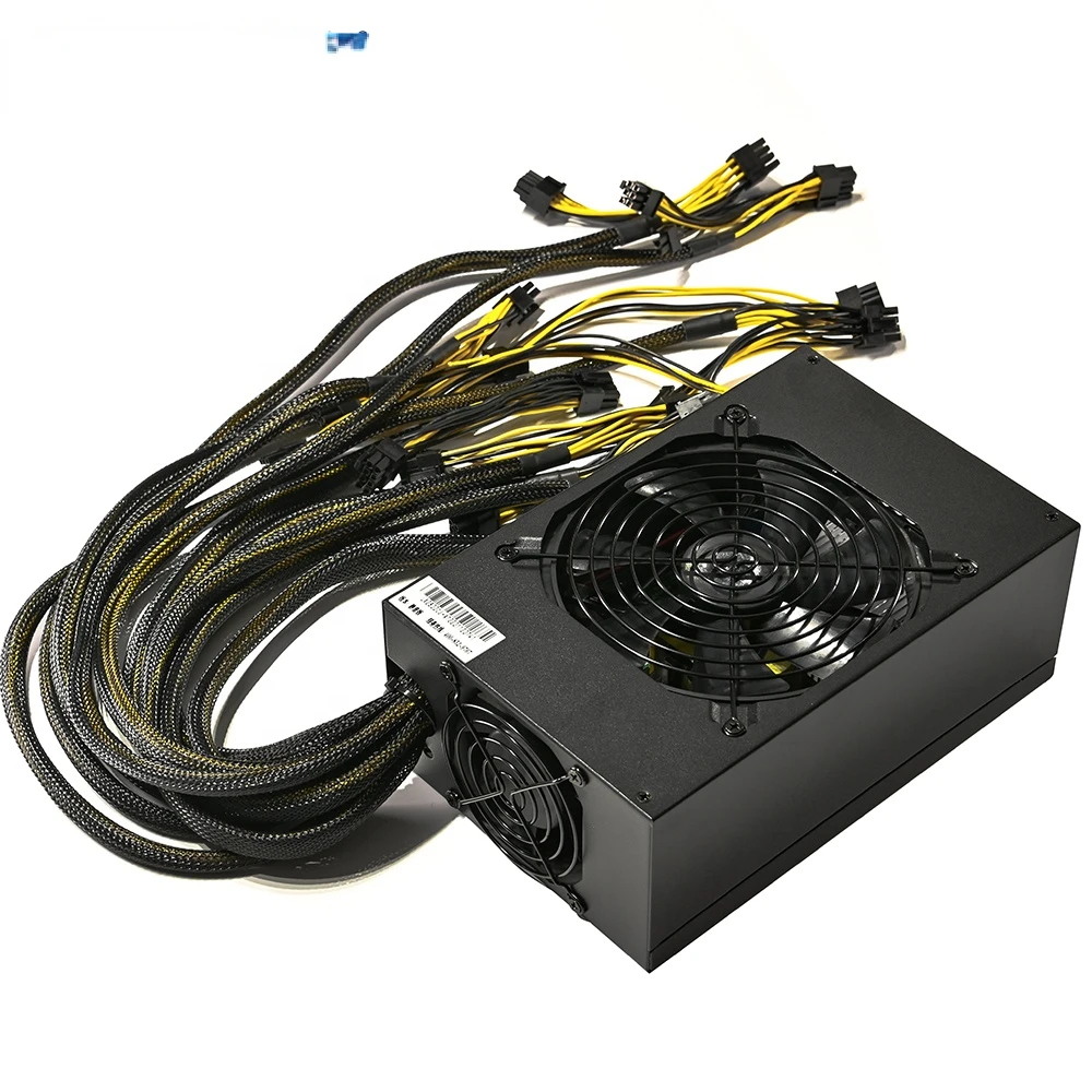 220v ac to 12v dc power supply 4U AT 2800w psu 2800w server power supply support 30series graphics card support 8GPU