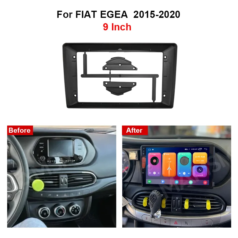 

QSZN 9-дюймовый для FIAT EGEA Android 2015-2020 Автомобильный радиоприемник стерео рамка GPS MP4 Мультимедийный жгут проводов Canbus Box Kit