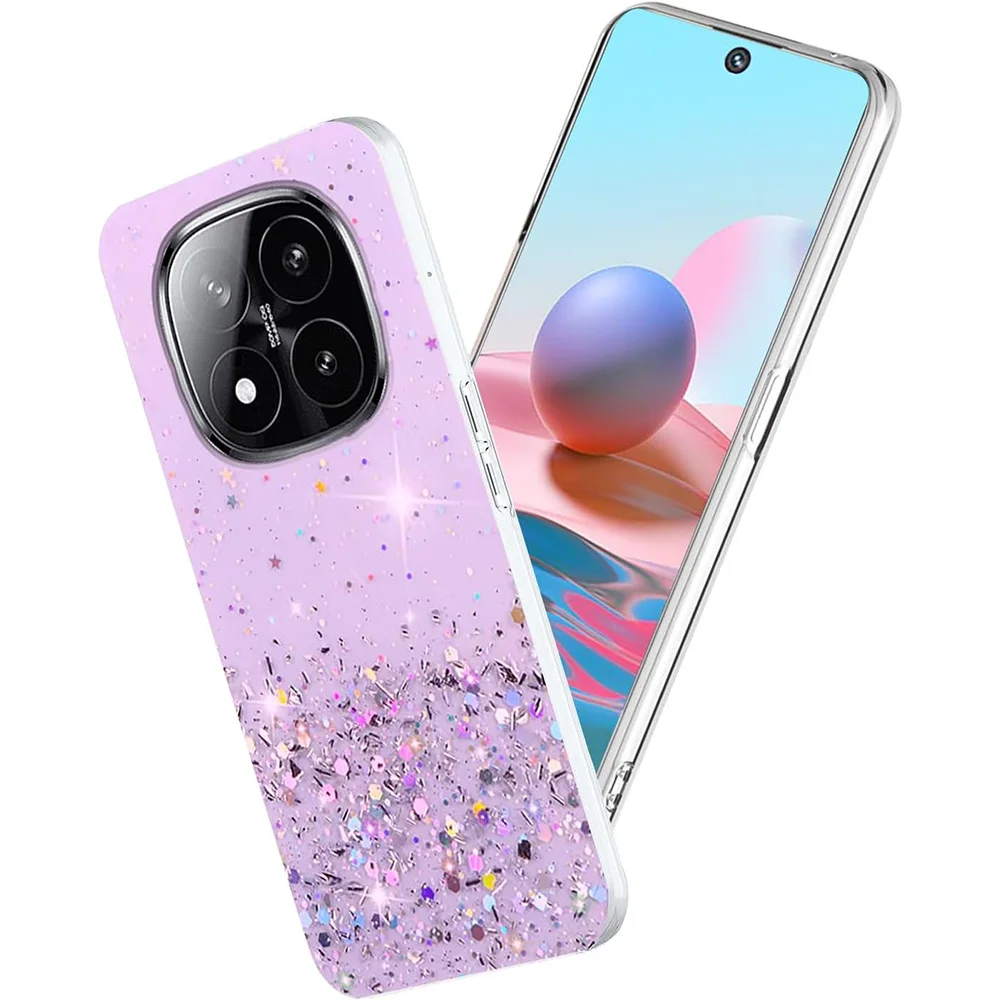 

Luxury Star Sky Glitter Silicone Clear Case For Xiaomi Redmi Note 14 13 12 11 11s Pro Plus Pro+ Soft Shell Clear Sequin Cover