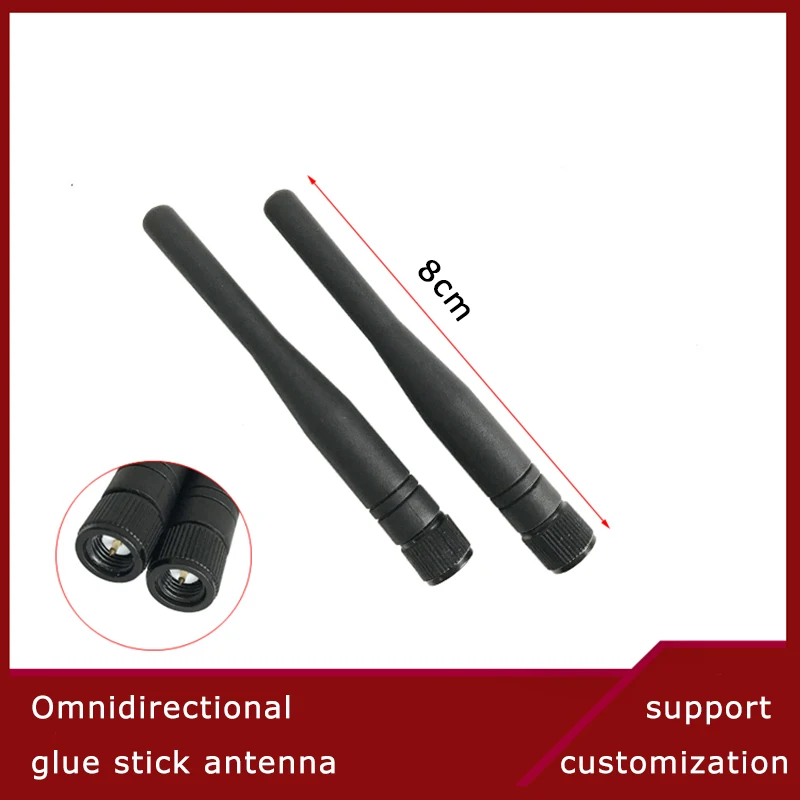 2.4G 433M 868M 915M wireless module antenna height 8cm High gain 5dbi mini glue stick antenna Omnidirectional SMA Horizontal