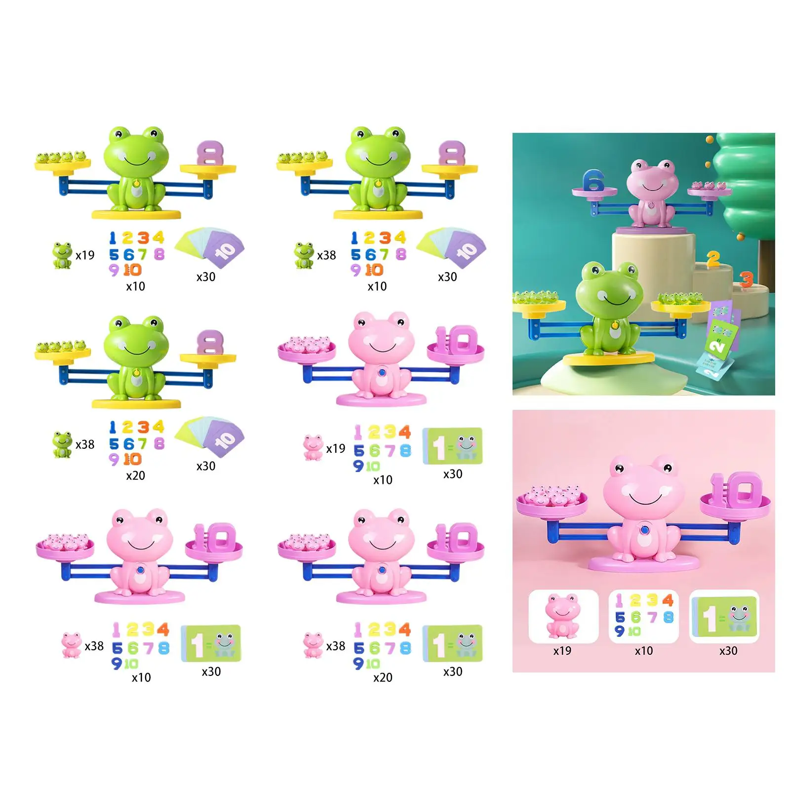 Jeu de mathématiques d'équilibre Montessori, jouet éducatif de comptage de nombres pour garçons et enfants