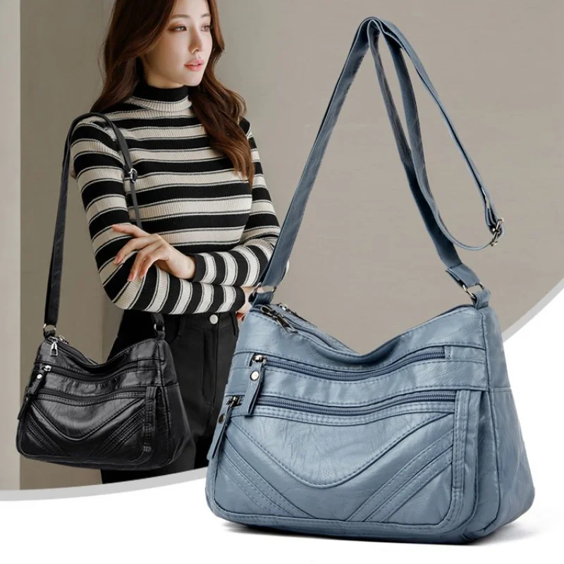 

Famous Designer Leather Women's Crossbody Bag Luxury Brand Fashionable Elegant Elegant Detail Vintage Daily Commuter Bag​