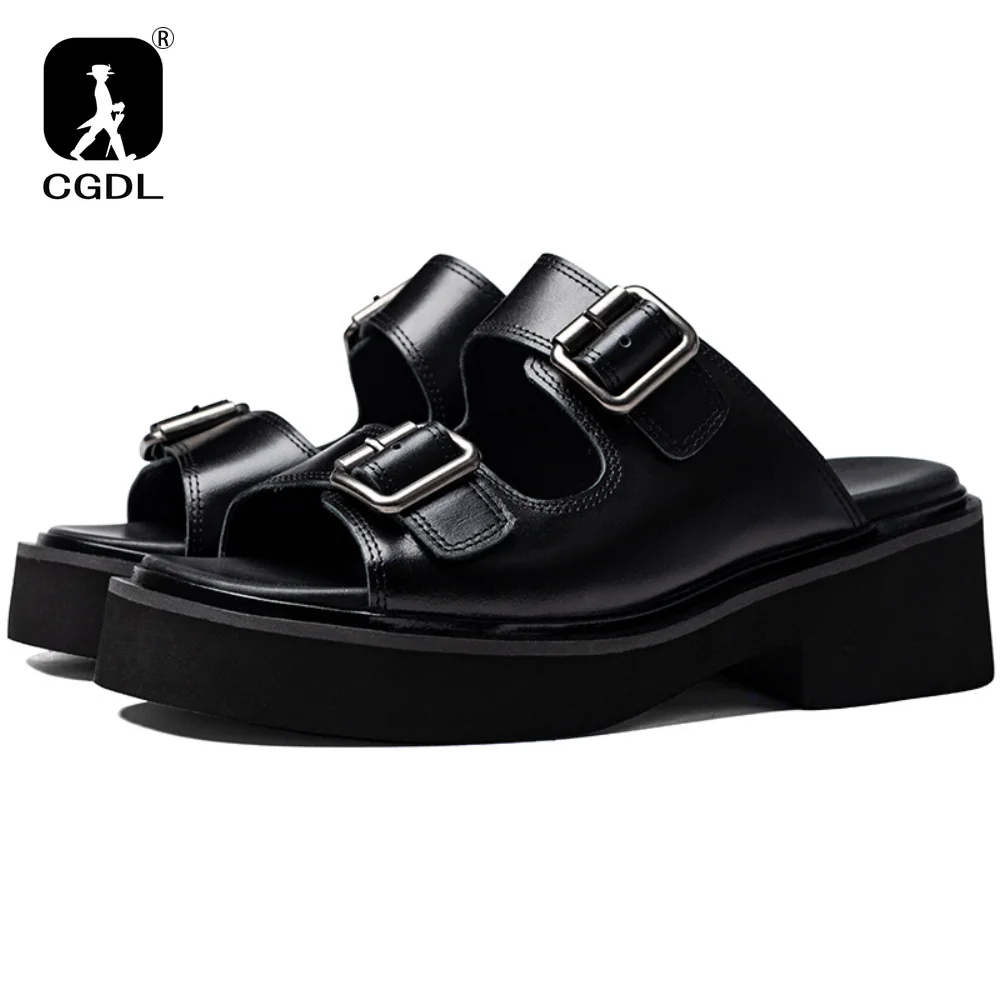 

Men's One-Strap Sandals: Waterproof, Anti-Slip, Thick-Soled, Wear-Resistant, Soft-Soled, Comfortable, Everyday Slip-On Sandals