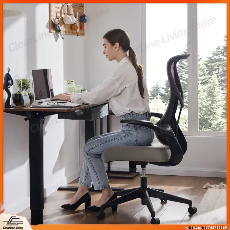 Ergonomic Mesh Office Chair with Lumbar Support High Back Swivel Rolling Computer Desk Chair for Home Office Gaming