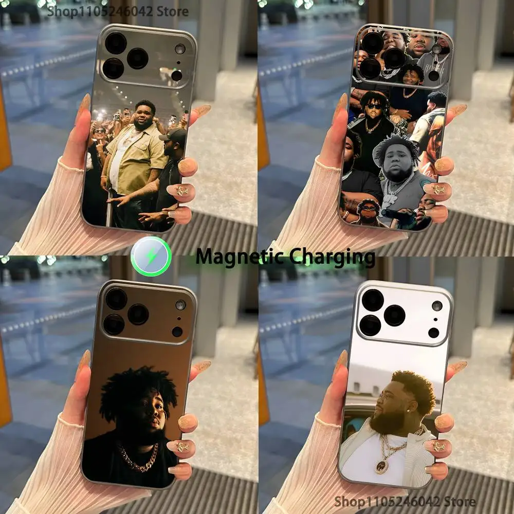 

RAP R-Rod wave Shockproof Transparent gray Phone Case For iPhone 17,16,15,14,13,12,Pro,Max,Plus,Mini,Magnetic Wireless Charging