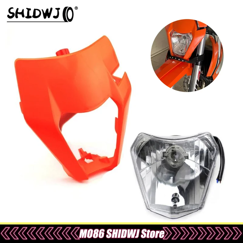 

1 шт. для SX SXF 125 до 500 SMR 2021 2022 г., пластиковый комплект для велосипеда, мотоциклетная маска, аксессуары для фар