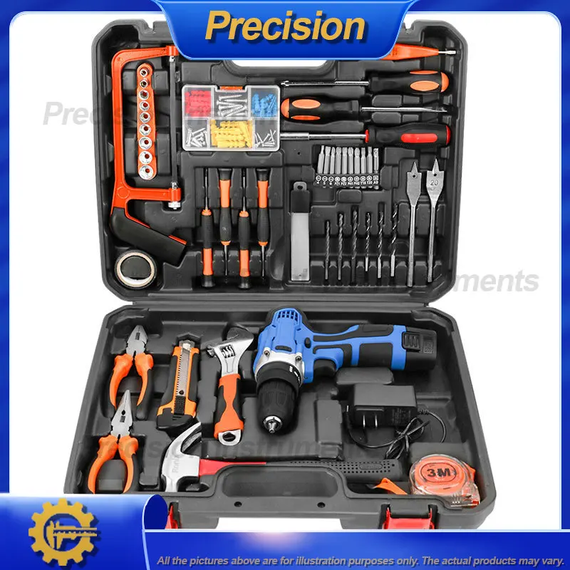 2026 Manual Tool Kit Set with Toolbox for Home Use Wholesale Gift Set Complete Hardware Tools Collection