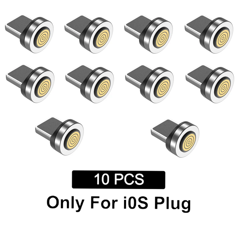 10 قطعة 7 دبوس 540 Rotatie نصائح مغناطيسية لكابل Magnetische المصغّر USB نوع C استبدال المكونات الغبار التوصيل لسامسونج Xiaomi
