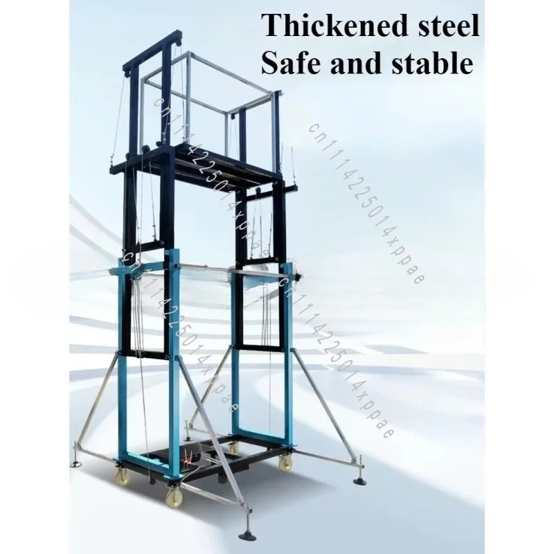 Home Decoration Aerial Work Lifting Platform Electric Scaffolding Lift Mobile Folding Construction Site