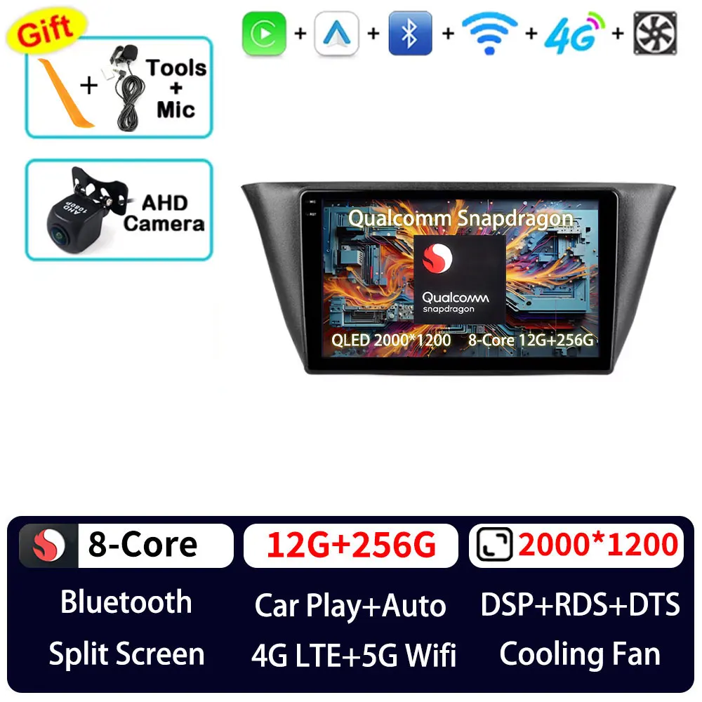 Android 15 Autoradio Voor Iveco Daily 6 2014 - 2022 Navi Head Unit QLED GPS Multimedia Speler BT Draadloze Carplay Video Head Unit