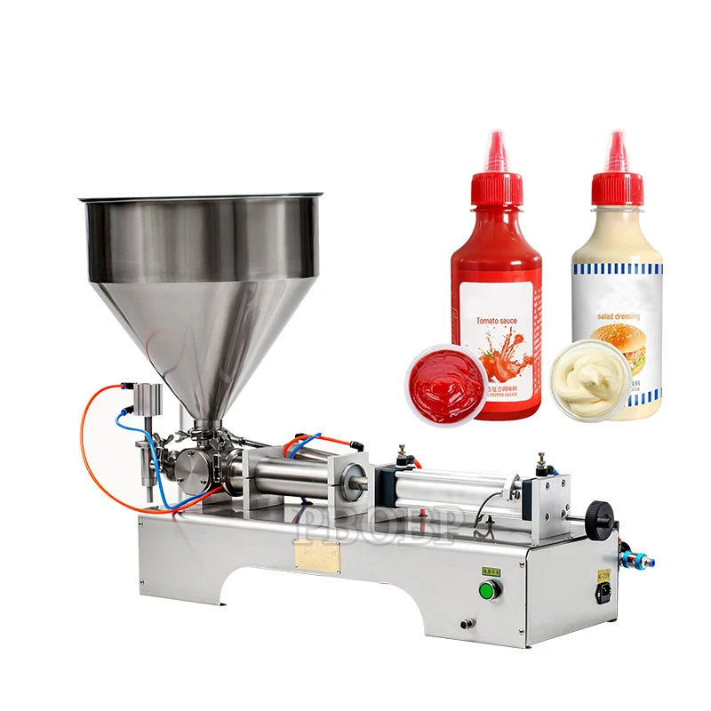 

PBOBP Single Head Pneumatic Paste Filling Machine For Sauce Liquid Packaging