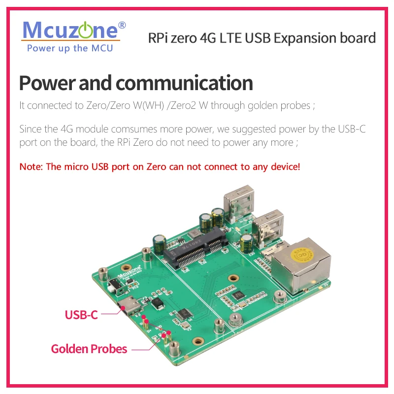 Imagem -03 - Placa de Expansão Rpi0 _ 4g Lte Mini Pcie Hub Usb Ethernet Eg25-g Suporte Zero Tier w Qualcomm 4g sem Driver Nl668-eu