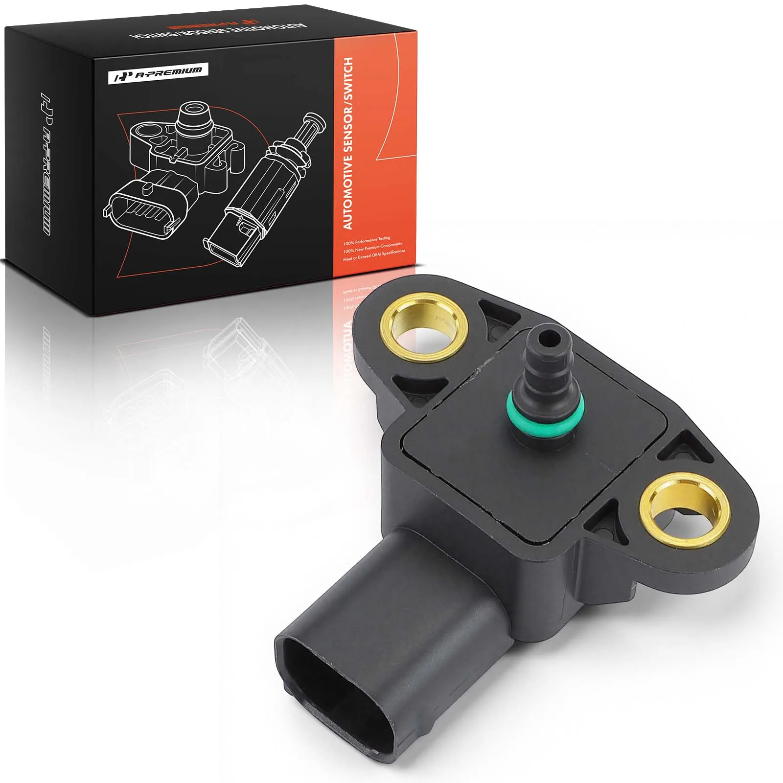 A-Premium Manifold Pressure (MAP) Sensor with 3-Blade for Mercedes-Benz C250 SLK250 2012-2015 SL65 AMG 2013-2015