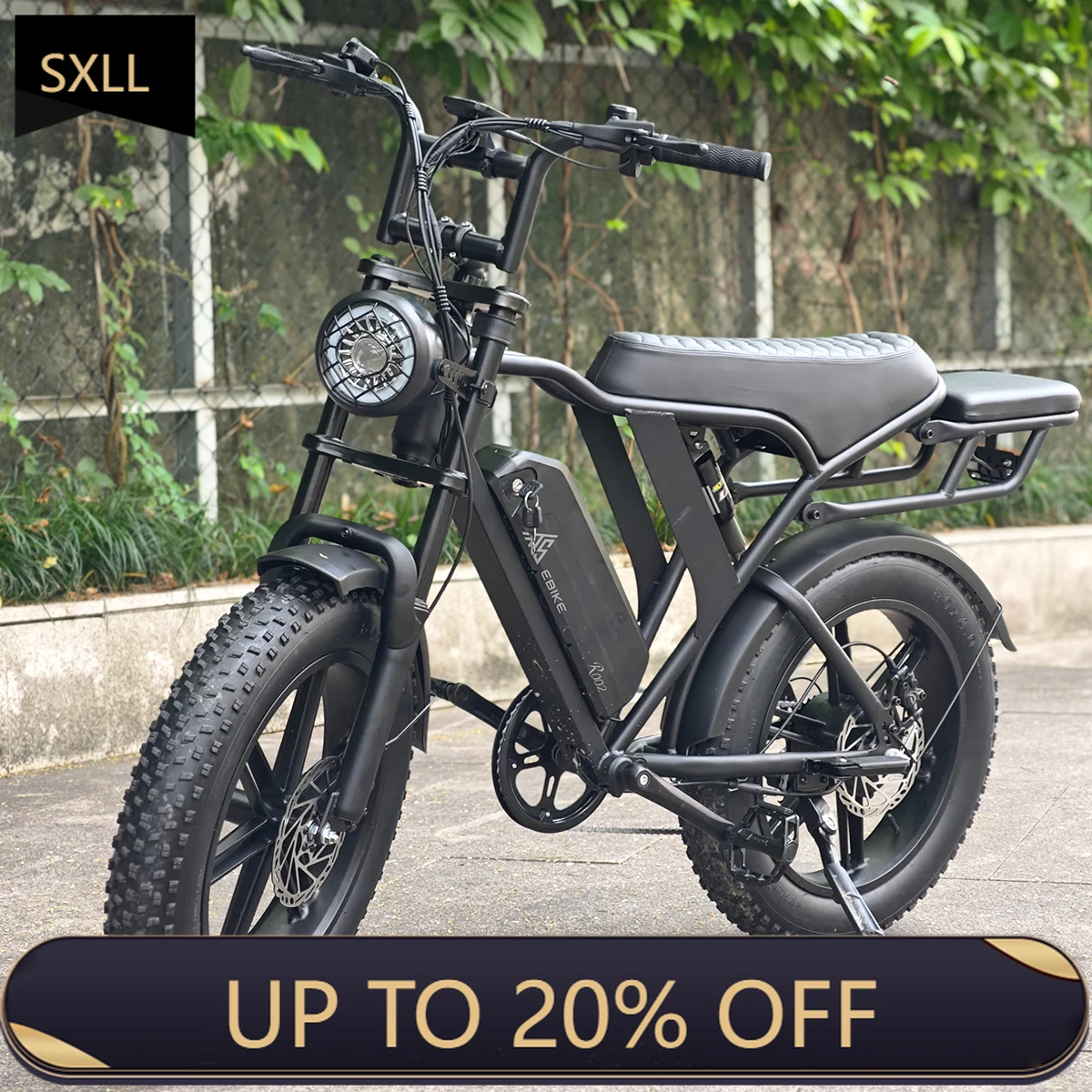 

SXLL Electric Bike Disc Brake SUV V20 V8 R002 Vintage Sport E-Bike Fat Bike Ebike