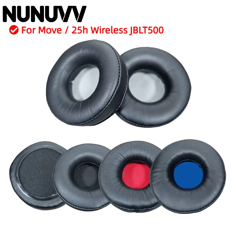 

NUNUVV Replacement Earpads Memory Foam Ear Cushion Cover For Move / 25h Wireless JBLT500 Gaming Headset Earmuffs Ear Pads
