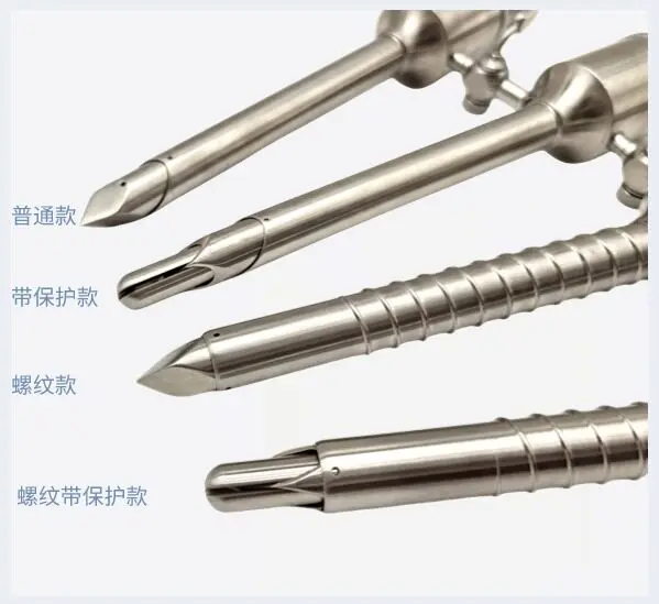 Multi-specification size cross cap puncture (with protective model) threaded pipe