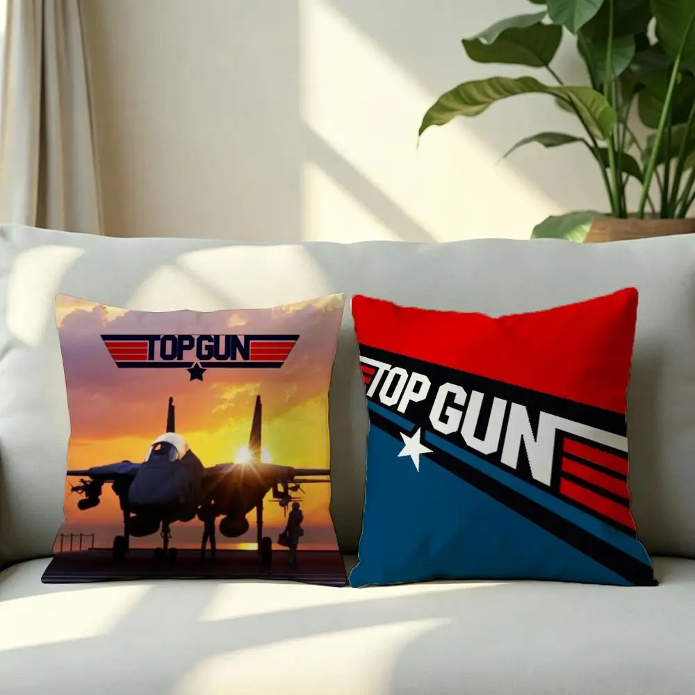 Film-Top GunS Cushion Cover 4Pcs Soft Plush Throw Pillow Covers 40x40 45x45 for Sofa Bedroom