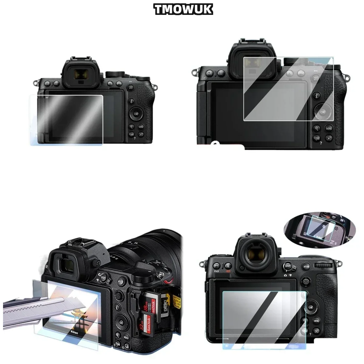 For Nikon Z50, High Definition LCD Protective Film, 9H Tempered Glass