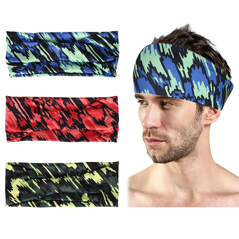 3pcs/set Sports Sweatband Hairband Women's Headwear Anti-Sweat Gym Fitness Sweat Guide Antiperspirant Band Running Headband