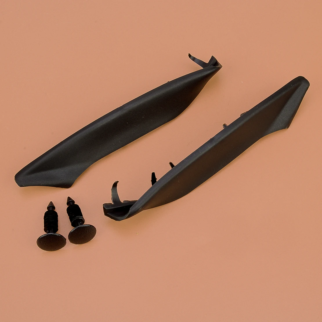 Windshield Wiper Cowl Rubber End Piece Strip Kits Black Plastic Fit for Ford F-150 Lincoln Mark LT 2006-2007