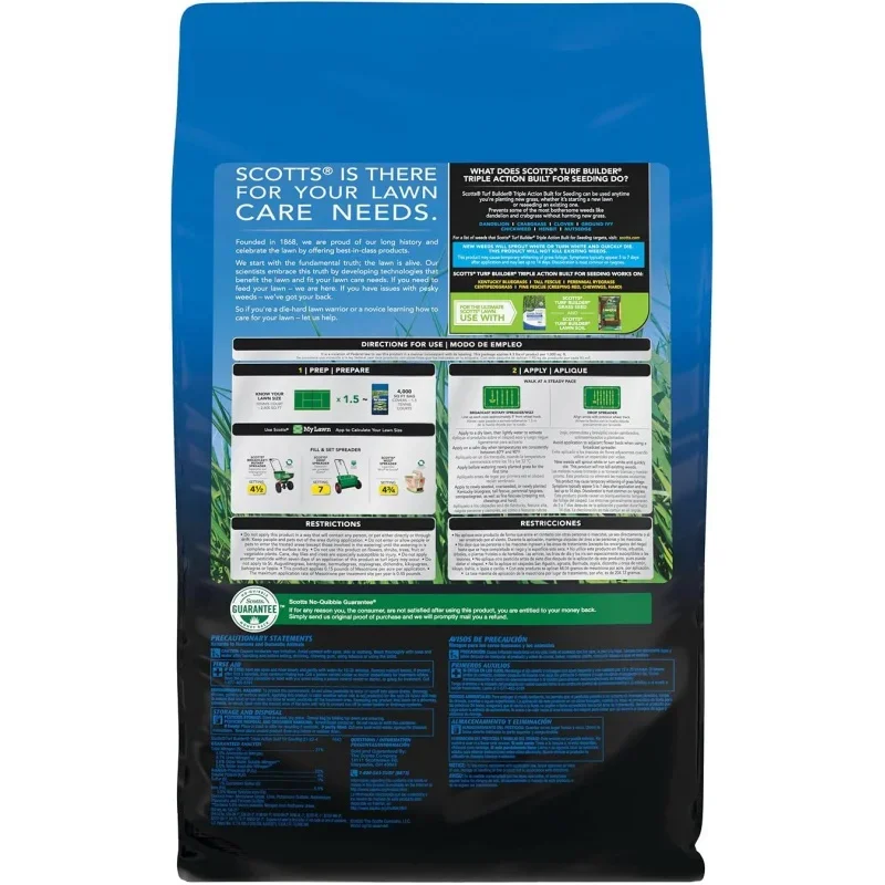 Turf Builder Triple Action Built For Seeding, Weed Preventer and Fertilizer for New Lawns, 4,000 sq. ft., 17.2 lbs.