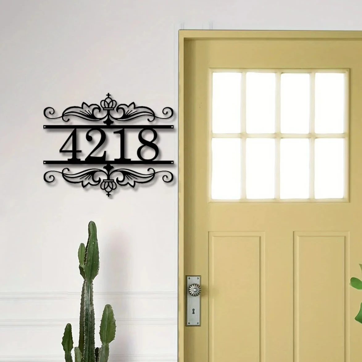

Showcase Your Personal Style: Custom Retro Metal House Number Sign for Your Residence